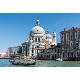 Fototapetai Seno pastato esančio netoli upės architektūra, Venecija, Italija
